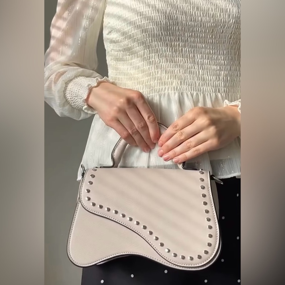 BCBGeneration Asymmetrical Studded Handbag